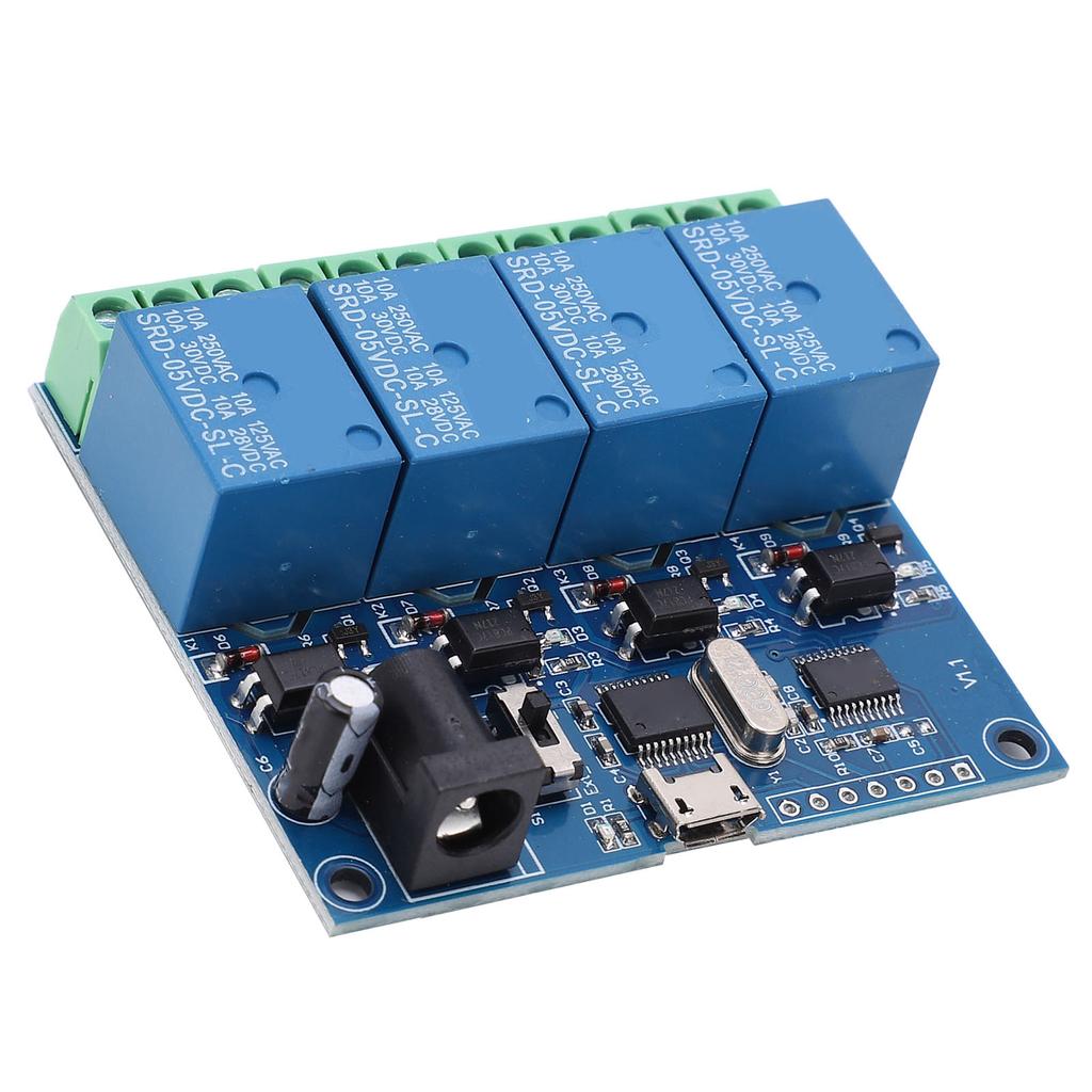 DC5V 4 Channel Relay Module USB Computer Control Relay Switch High Performance Chip LCUS-4