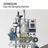 ZONESUN ZS-819R2A Automatic Sheet Feed Heat Press Machine Bottle Cap Hot Foil Stamping Machine With Cap Feeder