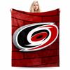 Red Logo on Brick Background for all seasons blanket lunch break throw gift