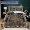 Muslim Pattern Bedding Uilt Set Uilt Cover Pillowcase Home Decoration Birthday Gift (1 * Duvet Cover + 2 * Pillowcase  Without Core)132