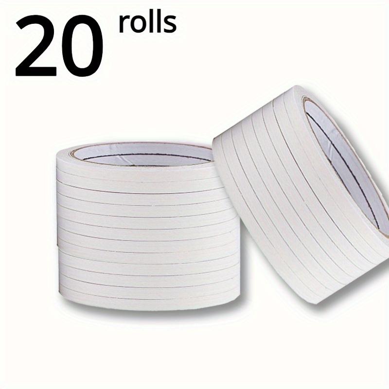 YITAPE 20 Rolls Strong Double Sided Tape 5mm*4.5M Slim Adhesive Tape for Scrapbooking Arts Crafts Office School Gift Card DIY
