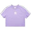 New MLB Crop Tops Women's Purple 3FTSA2023-50PPN