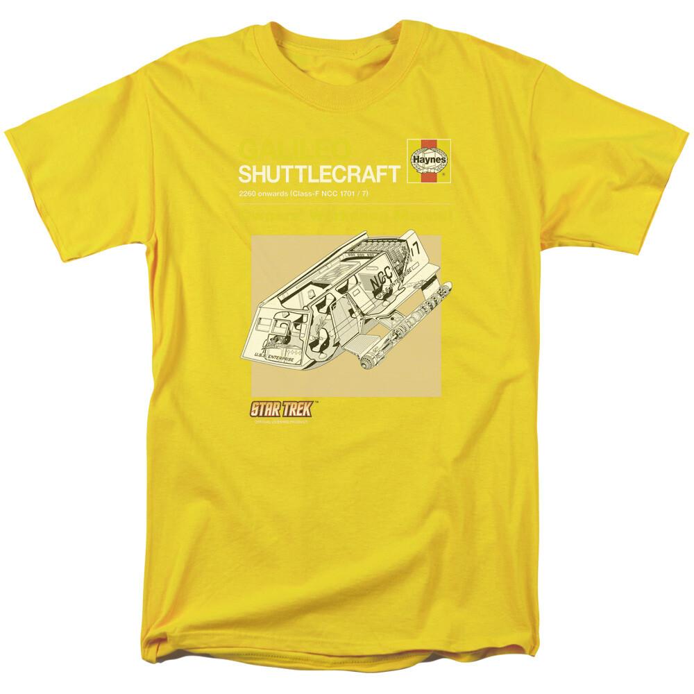 Star Trek TOS Shuttle Manual T-Shirt Adult Child Toddler L
