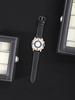 4PCS Watch Necklace Set, Business Men's Fashion Dial Quartz Calendar Watch, Luxury Men's PU Leather Watches, Ideal Gift for Me