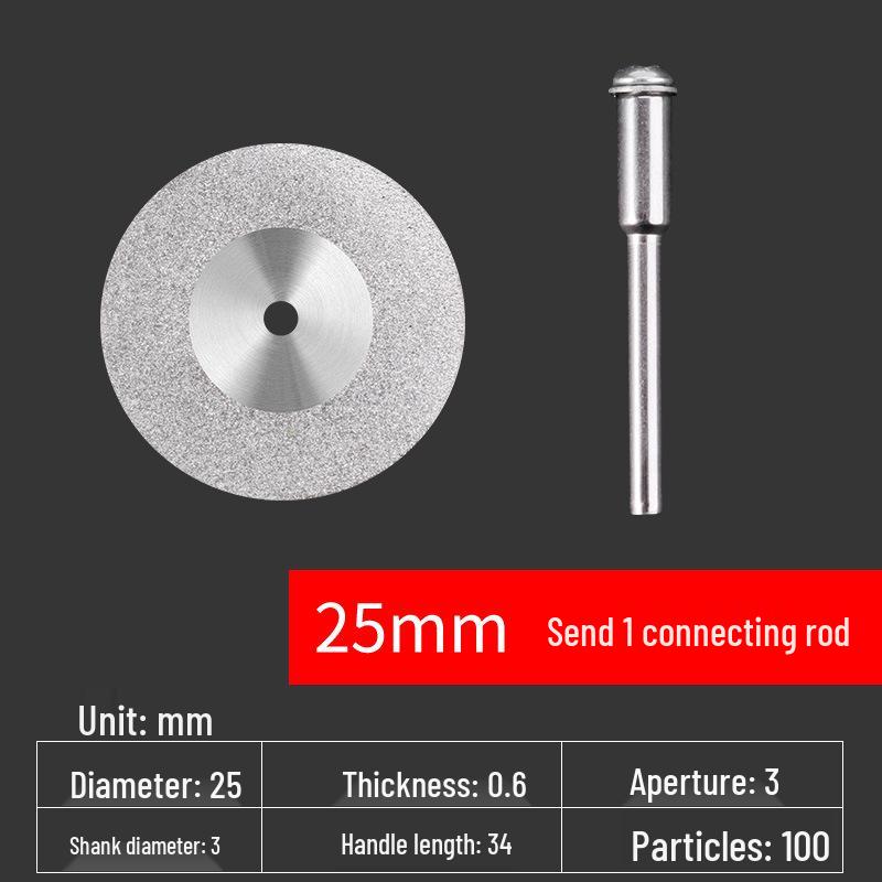 Diamond Blade for Jade, Ceramic, and Glass Cutting - Toothless Saw for Grout Cleaning and Gap Filling with Electric Grinder