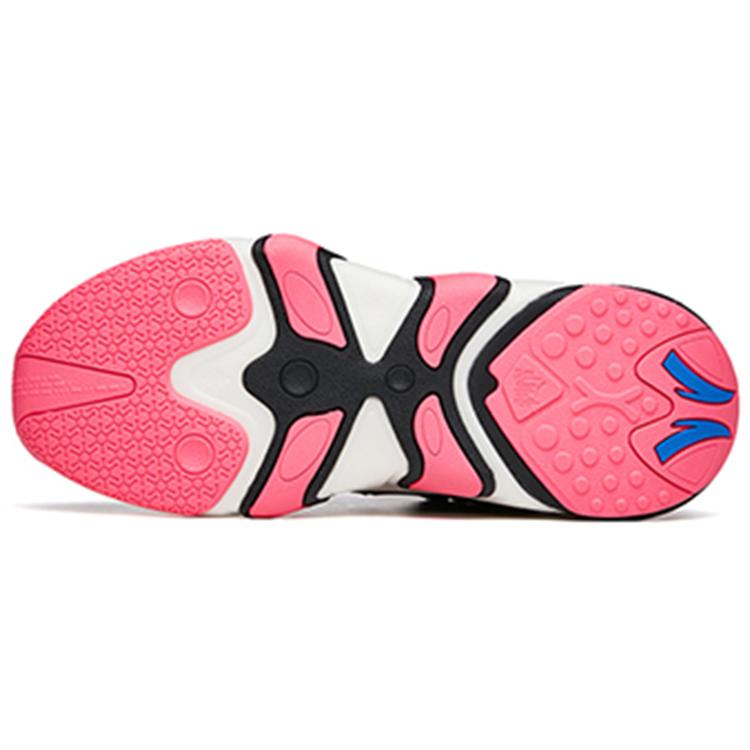 Anta Casual Shoes Men's Mid Top Black/Palace Blue/Fluorescent Digital Pink 912218090-2