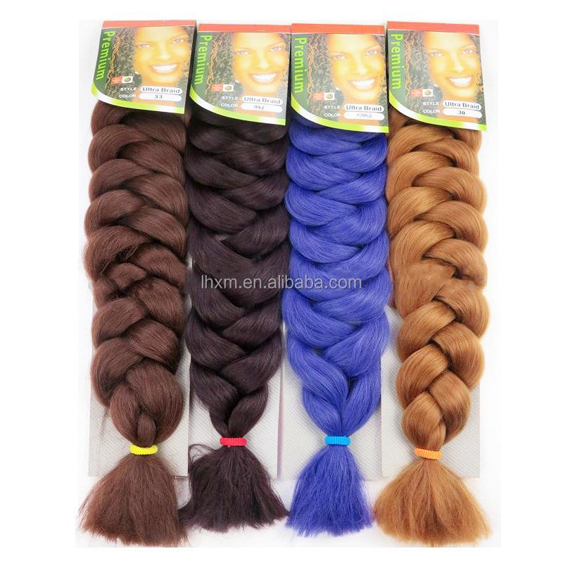 Trending Products 2025 Synthetic 82-inch 165g Jumbo Braids High Soft Afro Straight Pre-Stretched -pression Braiding Hair (GREY,82 inches(208.28cm))