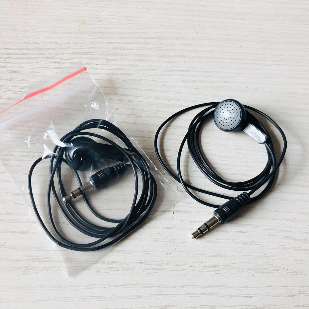 3.5mm Headphone Jack Single Side Earphone Ear Buds for One Ear Stereo to Mono In-Ear Single Earbud Style Headset Reinforced Cord