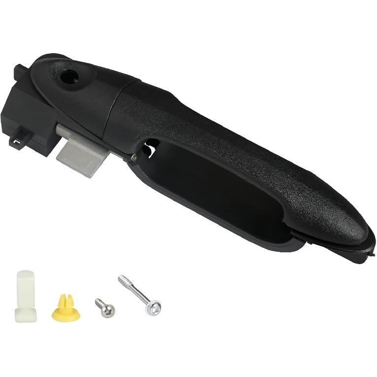 TQPONLY Exterior Door Handle & Reinforcement Plate Kit,For 2000-2007 Ford Focus Front Left Driver Side,Replaces 81970 6S4Z-5426685-C 6S4Z-5426685-A