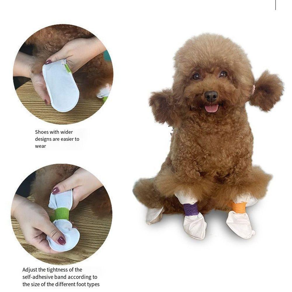 Breathable Disposable Pet Foot Covers Waterproof Anti-dirty Pet Boots Durable Pet Shoes  Small Dog