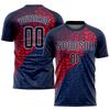Mens Football Sports Short Sleeved 3D Printed Team Name Custom Striped