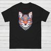 Kitsune Fox Mask T-Shirt, Japanese Anime Graphic Tee