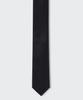 MUSINSA STANDARD Silk Skinny Solid Tie [Black]