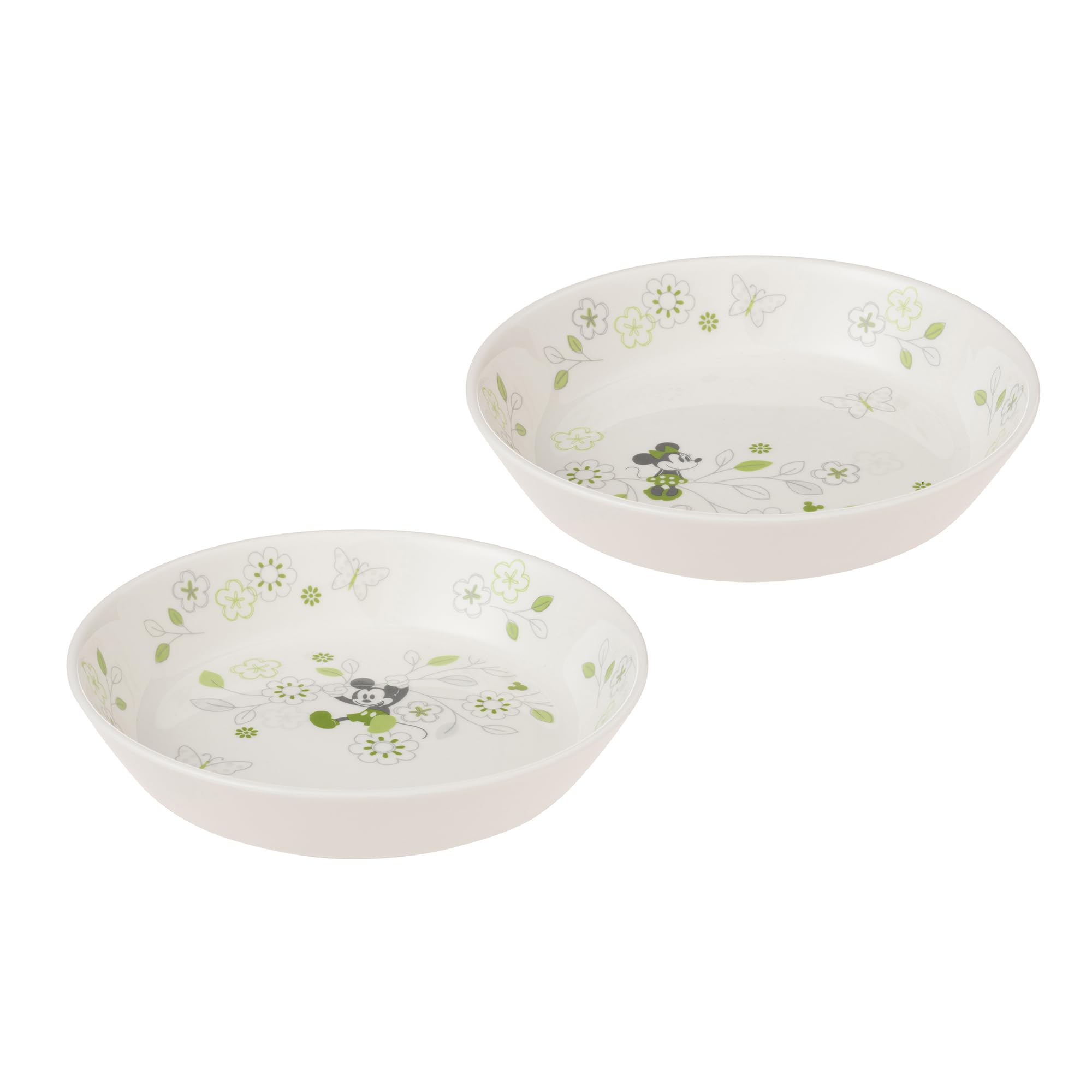 

maebata Disney Mickey Minnie Flower Pasta Curry 65086 & Plate, Green, зелёный