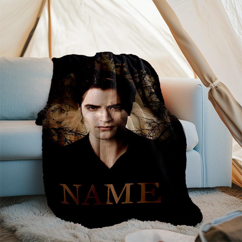 Customizable Twilight Throw Blanket – Personalized Name, All-Season Cozy Snug Blanket, Machine Washable, Personalized Blanket