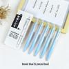 Quick-Drying 0.5mm Black Gel Pen with White Brush Tip - Ideal for Students