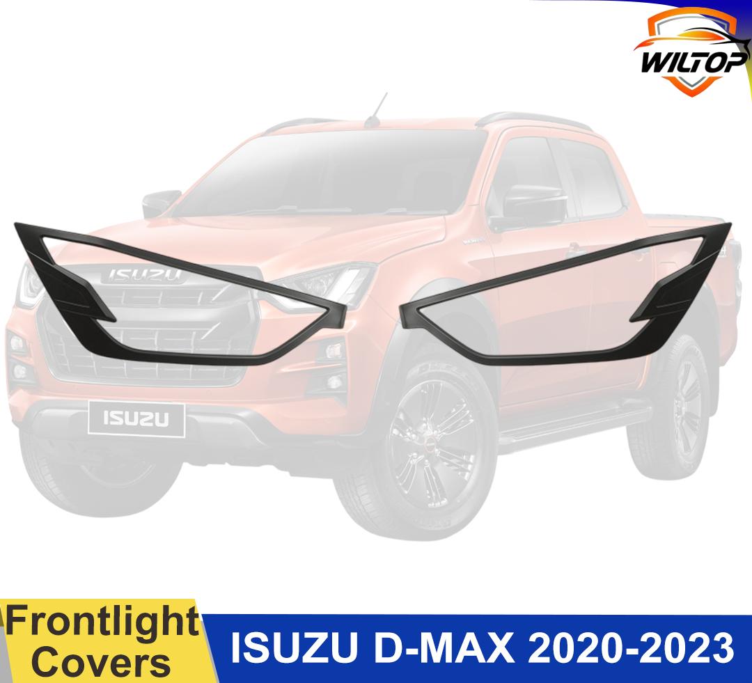 Накладки на передние фары для Isuzu D-Max Dmax Hi-Lander V-Cross 2020 2025 2025 2025 Автоаксессуары Козырьки фар 2 шт./компл.