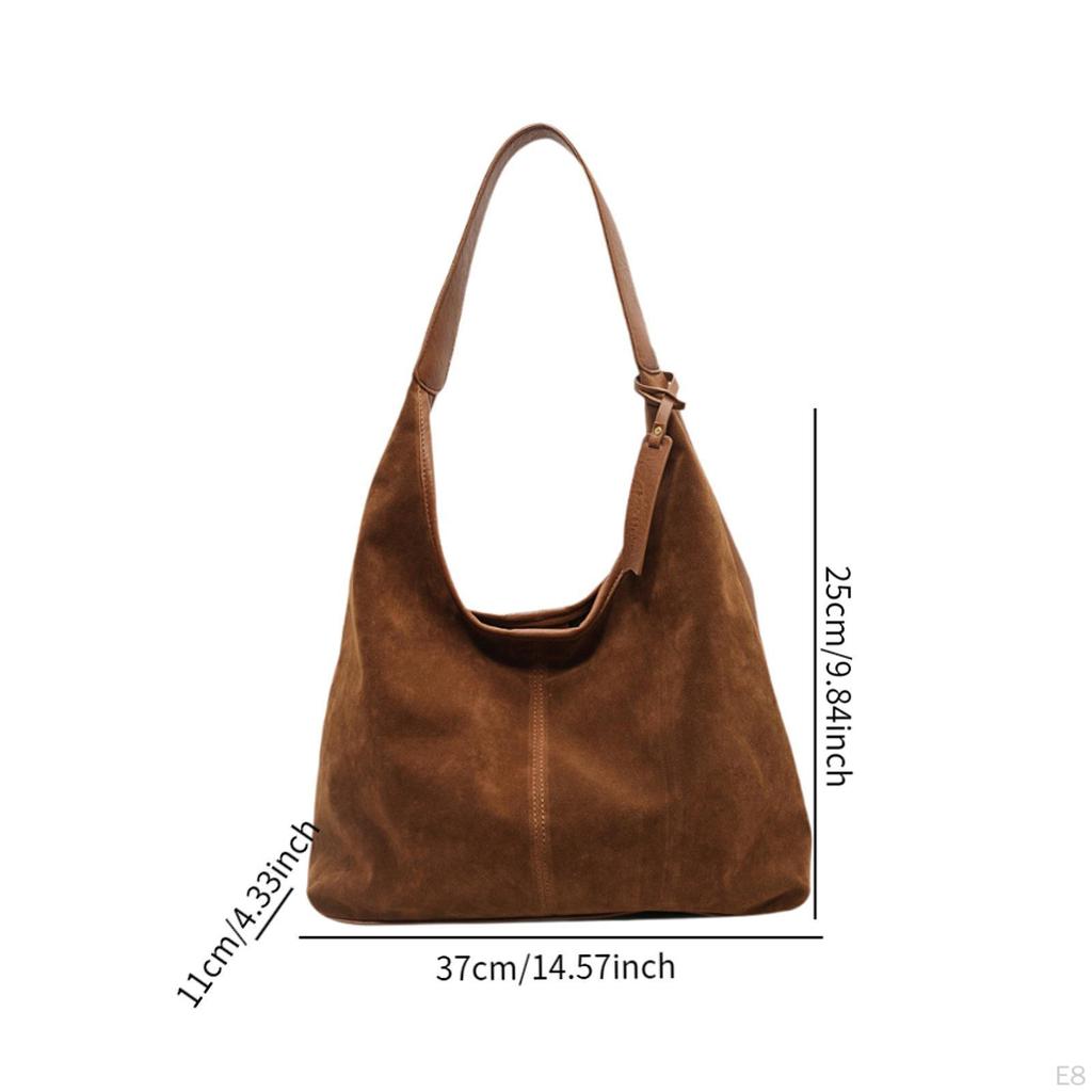 Suede Bag Fashion Large Capacity Tote for Women Outdoor Commuting Work