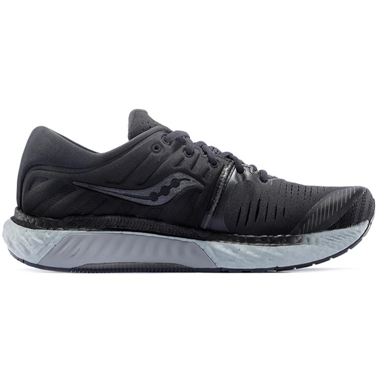 Saucony Hurricane Mesh Cushioning Lightweight Slip Resistant Support Low top Running Shoes Men's Black Gray S20544-35