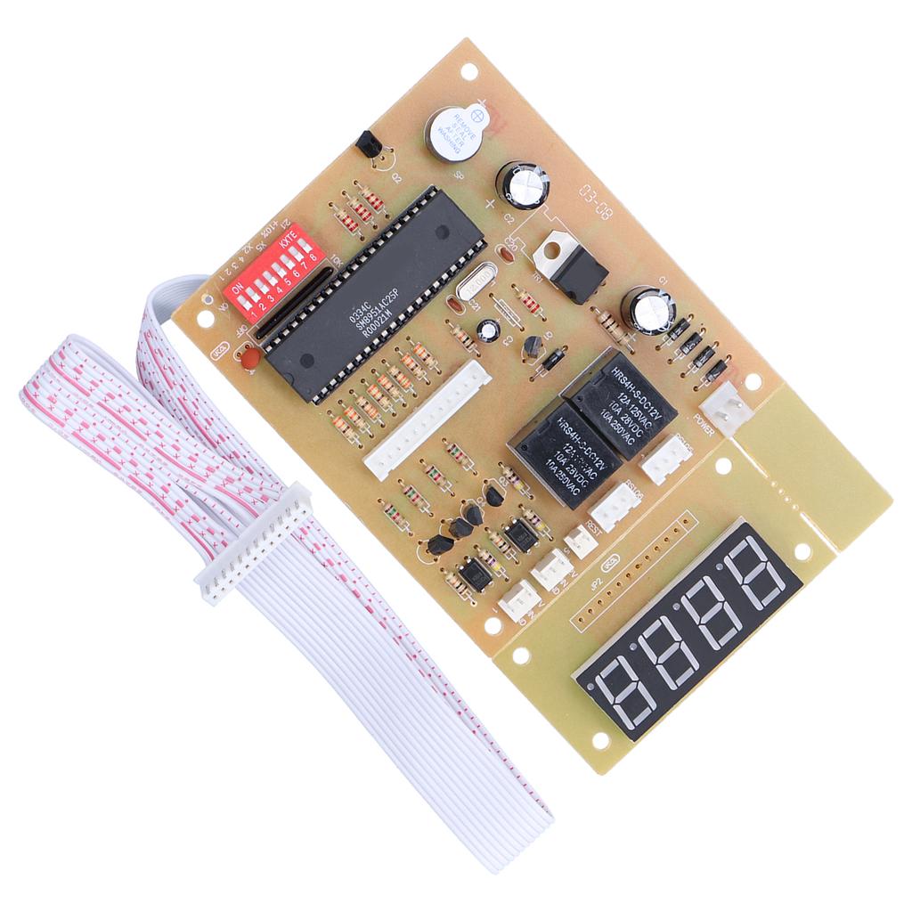 Control Timer Board 4 Digits Coin Operated Timer for Coin Acceptor Selector Pump Water Washing
