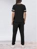 Round Neck Short Sleeve Loose Top & Lace-up Jogger Pants Women's Two-Piece Set
