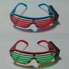 Cool LED Glowing Glasses Double Colors Fluorescent Glasses Neon Glasses  Halloween Costumes