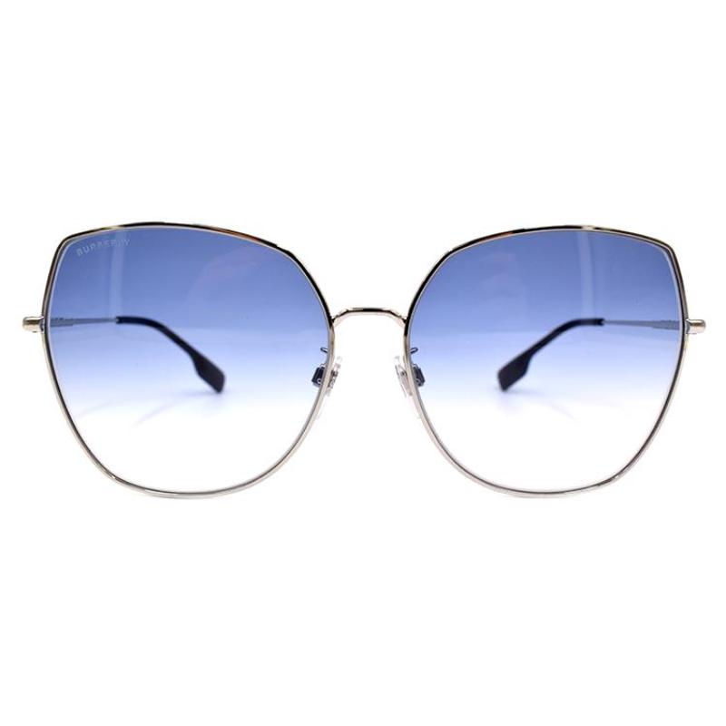 

BURBERRY Classic Stripe Modern Holiday Travel Sunglasses 3136D Women s Silver F серебряный