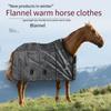 Breathable Winter Horse Blanket Soft Horsehair Equestrian Accessories Warm Horse Clothing Supplies