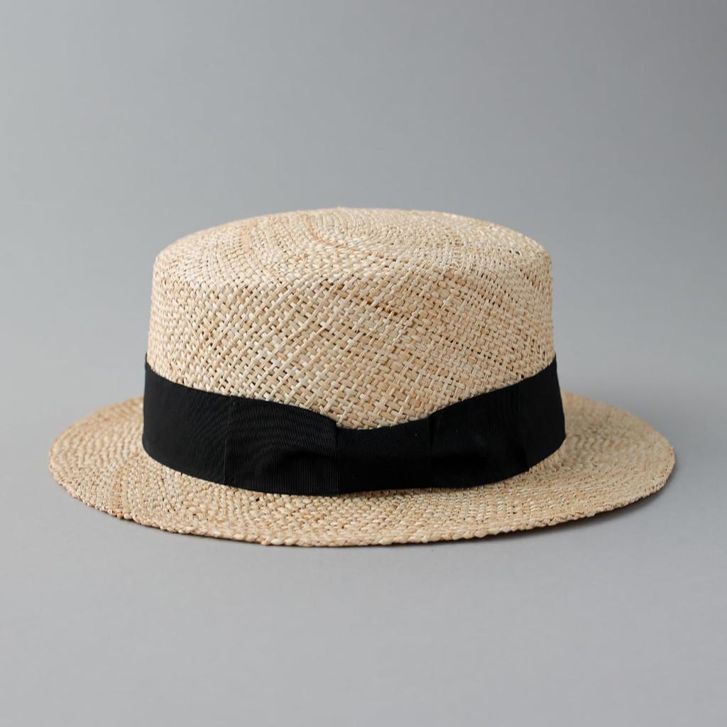 Bao Cancan Straw Fedora Straw BAO BOATER HAT M [Reck Hatter] Hat, Hat, Hat, Hat, Hat, Spring, Summer, Autumn, Gentleman's Hat, Men's RH-212