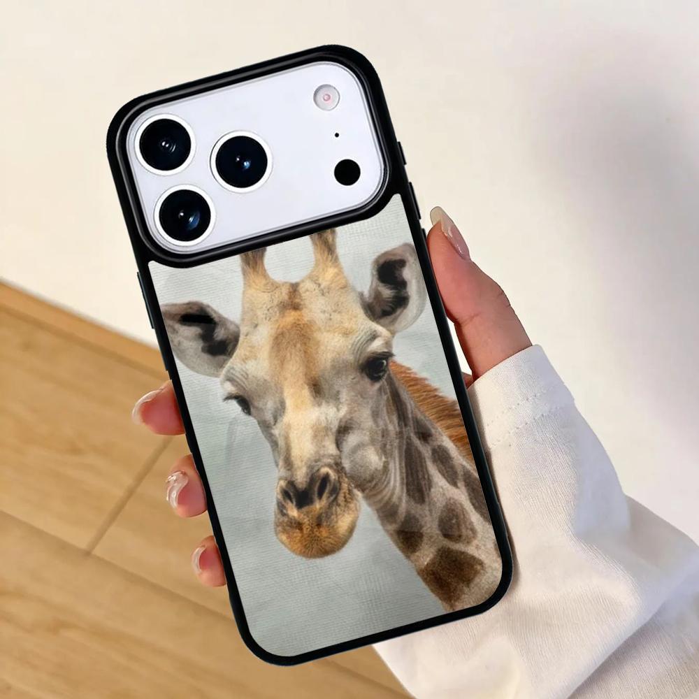Giraffe Art Mobile Phone Case for IPhone 17 AIR 16pro Max 15 14 13 12 11 Bumper Cover