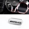 XHXII1 2025 Hot For Mercedes Benz Car Steering Wheel Emblem Stickers Interior Badge For Mercedes Benz AMG W206 W204 W205 W212 W213 W221