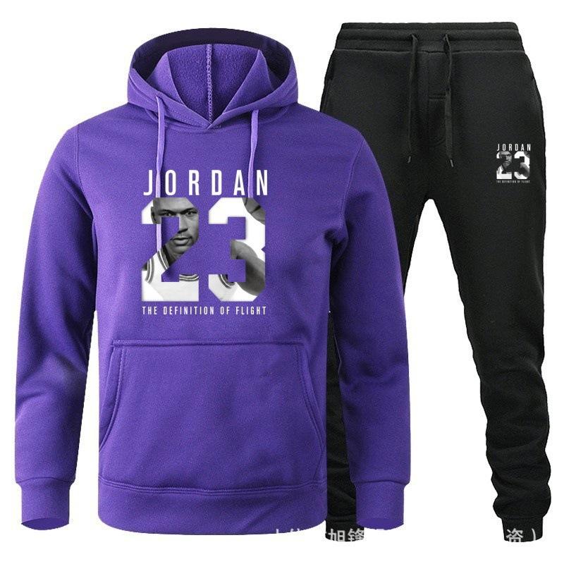 Trendy Hoodie With Velvet Men Women Loose Set