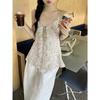 Korean sweet broken flower sling vest women's summer new loose age-reducing top outer wear