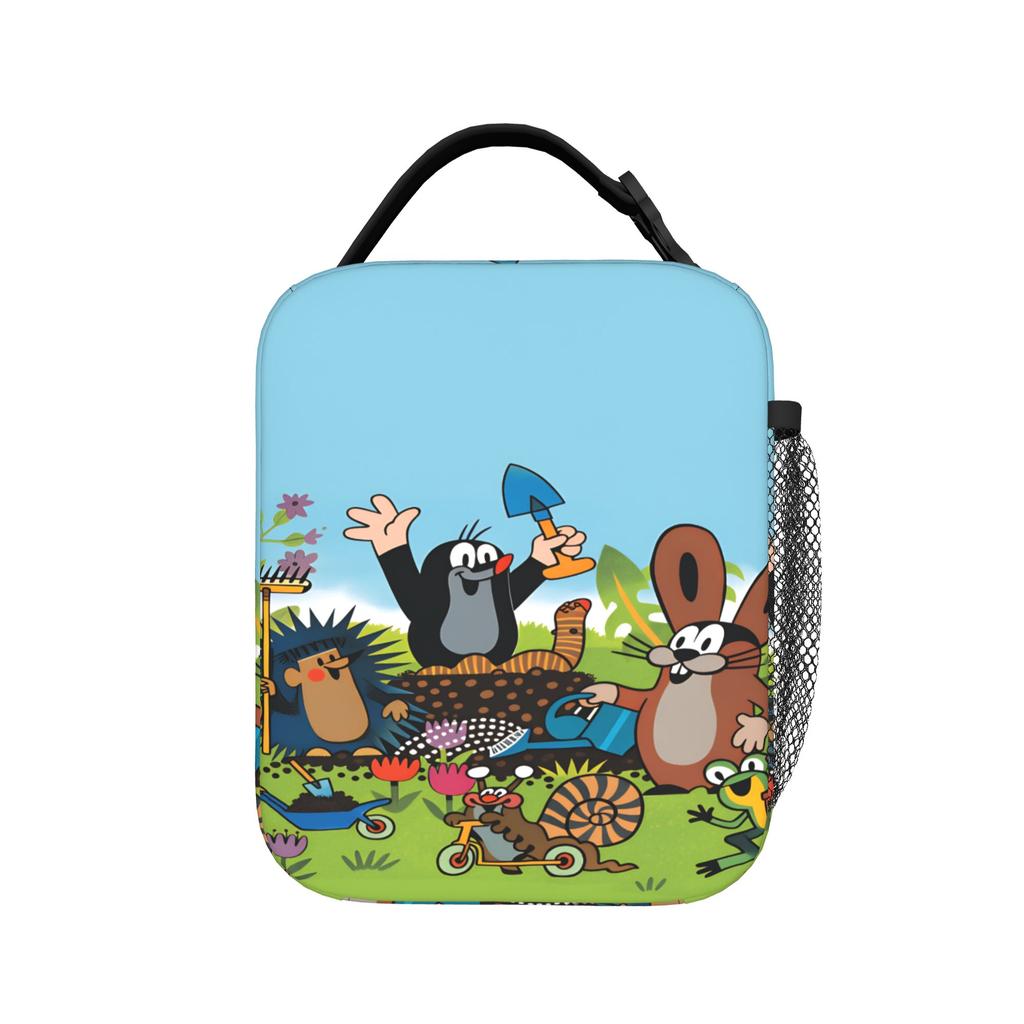 Czech Cartoon Krtek Mole Lunch Bag For Adult Lunch Box Casual Picnic Cooler Bag Portable Zipper Oxford Thermal Lunch Bags