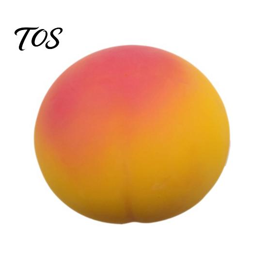 Relaxation Hand Toy Giant Simulated Peach Squeeze Toy, Stress Relief Sensory Pinch Realistic Fruit Ball Fidget for Home Office Fake
