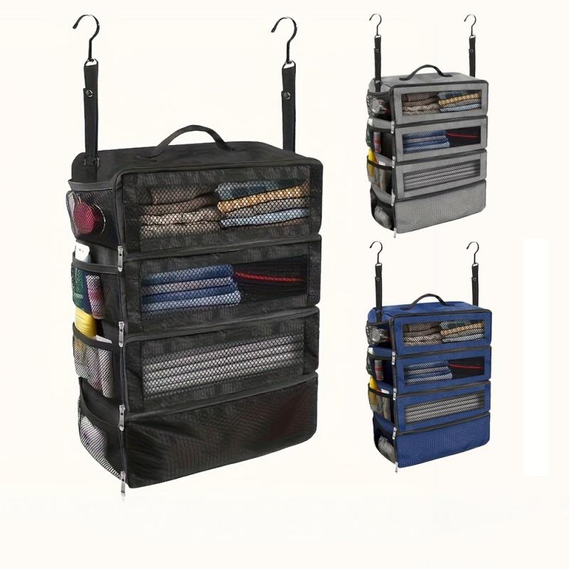 Large Capacity Foldable Multifunctional Clothing Storage Bag Wardrobe Hanging Clothing Storage Bag Multi-layer Storage