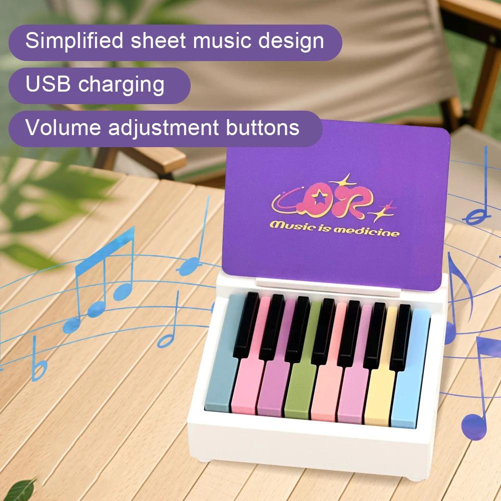 Olivia Piano Calendar 2025 Music Sheets Toy Desktop Peripheral Ornaments Piano Desk Calendar Mini Piano Calendar Gift for Fans