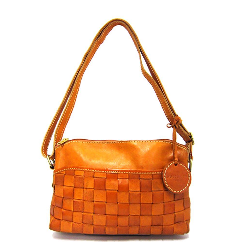 

Zucchero filato cow leather mesh shoulder bag 47908 Brown [Sarai]