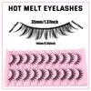 10 Packs Of Thick Curled False Eyelashes Simulation Natural Daily Makeup Eyelashes