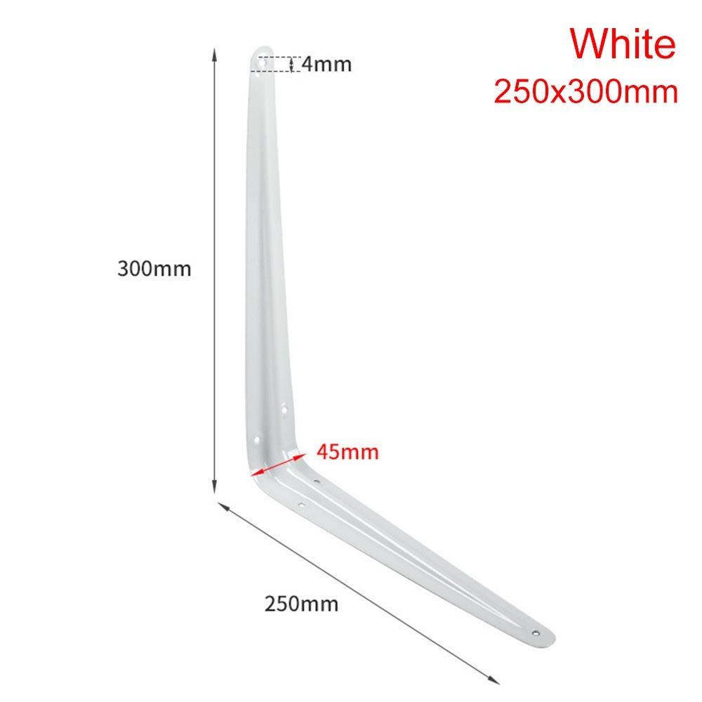 1Pcs New 4-14inch Triangular Bracket Support Wall Mount Hanging L-shaped Mounting Bracket Black White Fixed Shelf Corner Brace