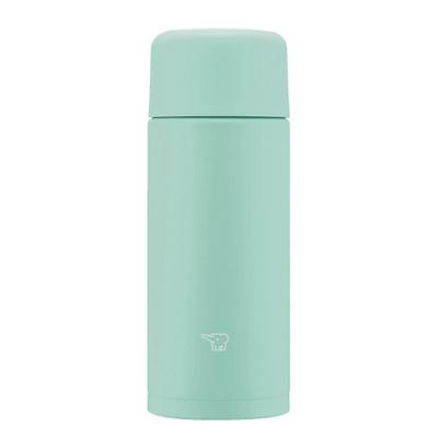 Stainless Steel Tumbler 250ml, Soft Turquoise, Seamless Lid, Easy Cleaning, Compact Screw Top Flask - SM-MA25-AL