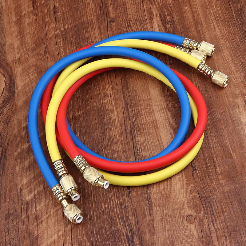 R410A 1/4'' Sae Ac Charging Hose Set 500 Psi For Air Condition Refrigerant Hoses R134 R22 Refrigeration Charging Tool