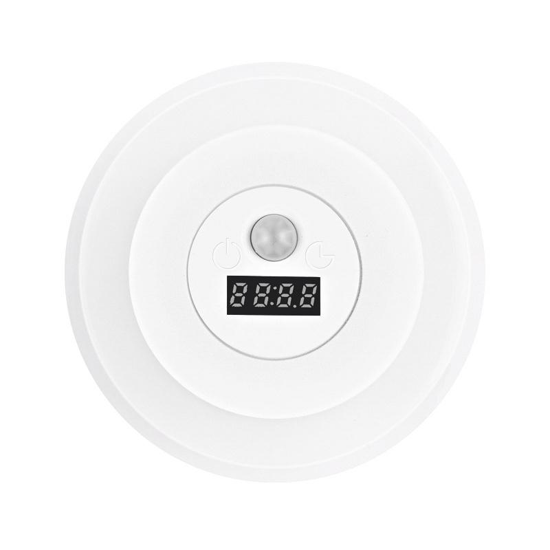 Smart LED Wall Lamp with Remote & Motion Sensor - Bedside Night Light with Clock & USB Charging