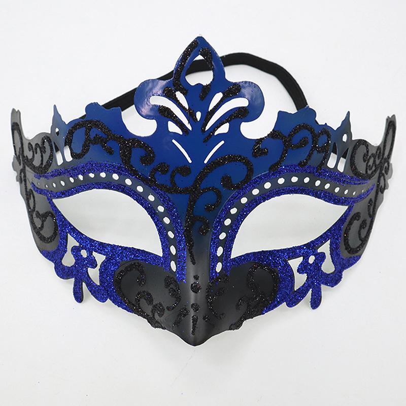 

Маска-корона из золотой пудры, расписанная краской, для костюмированного бала, вечеринки на Хэллоуин, маска для глаз на пол-лица, реквизит для выступлений, универсальная модель для мужчин и женщин