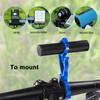 Bike Cycling Handlebar Extender Extension Holder Mount for GPS Lamp Units Headlights (Blue)