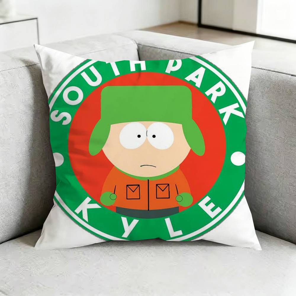 South Park Satirical AAnimation Square DoubleSided printed Pillow Case Bedroom Bedside Pillow Sofa Cushion Cover Gift