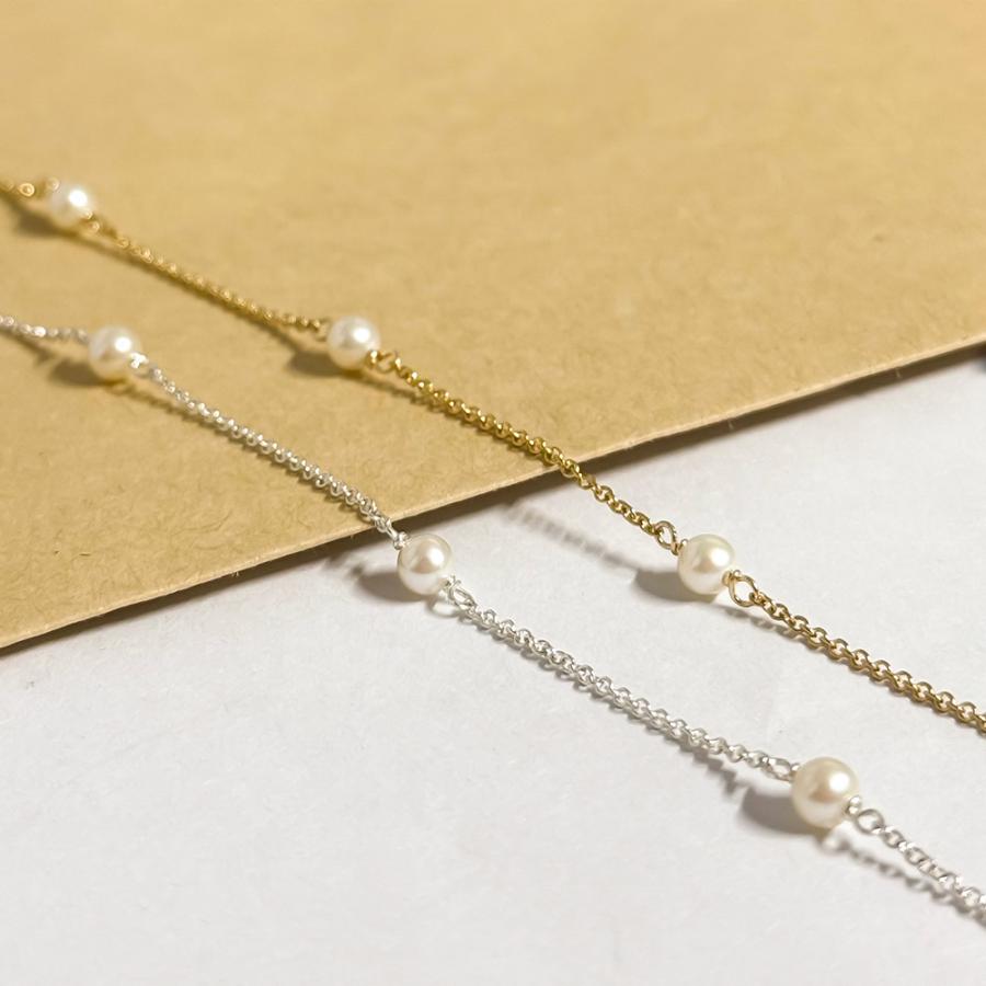 New Fine 14k Gold Filled Natural Freshwater Pearl Bulk Rolo Chain for Permanent Jewelry Making Silver 925