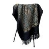 Embroidered cashew print scarf shawl long dual-purpose spring and autumn cape embroidered flower multi-functional scarf women
