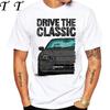 90s Men Short Sleeve Drive The Classic Del Sol Crx Early Model Tshirt Boy Hip Hop White Casual Tees Retro Mans Sport Race Tops