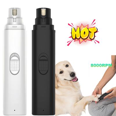 Electric Dog Nail Grinder Rechargeable Pet Nail Trimmer 2-Speed Cat Nail Grinder Dog Beauty Appliances Grooming Dog Accessories